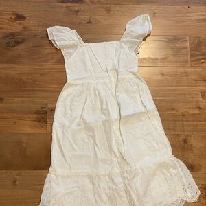 GAP Eyelet White Kids Dress